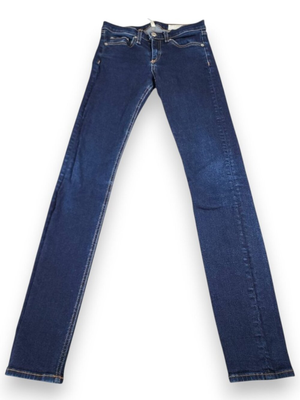 Rag & Bone High Rise Dark Wash Skinny Jeans Stretch Denim Size 26x30